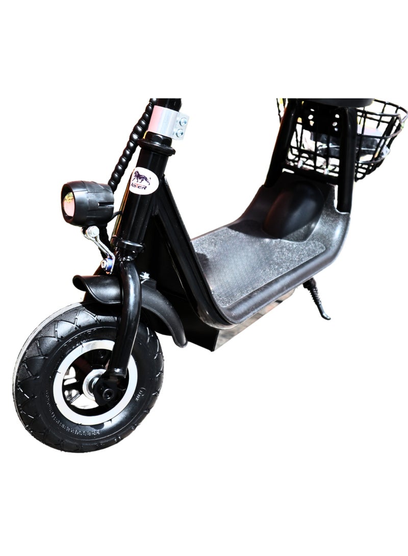 Generic Mini Harley Kids Electric Scooter With Seat LED Light | 36V/250W Motor |13Ah battery | Three Speed Modes 25Km/h Electric Scooter For Kids ( Black )  - Image 4