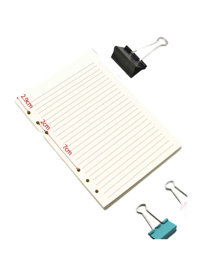 Tango A5 Loose-Leaf Refill Paper With Ruled Lines, Thickened 100G, Suitable For 6-Ring Loose-Leaf Notebooks, For Postgraduate Entrance Exam Error Correction, Homework, Daily Notes, Meeting Minutes, Removable Universal Replacement Pages, 92 Sheets - Image 1