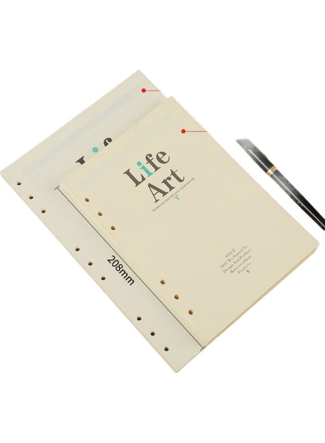 Tango A5 Loose-Leaf Refill Paper With Ruled Lines, Thickened 100G, Suitable For 6-Ring Loose-Leaf Notebooks, For Postgraduate Entrance Exam Error Correction, Homework, Daily Notes, Meeting Minutes, Removable Universal Replacement Pages, 92 Sheets - Image 3