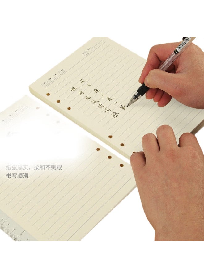 Tango A5 Loose-Leaf Refill Paper With Ruled Lines, Thickened 100G, Suitable For 6-Ring Loose-Leaf Notebooks, For Postgraduate Entrance Exam Error Correction, Homework, Daily Notes, Meeting Minutes, Removable Universal Replacement Pages, 92 Sheets - Image 2