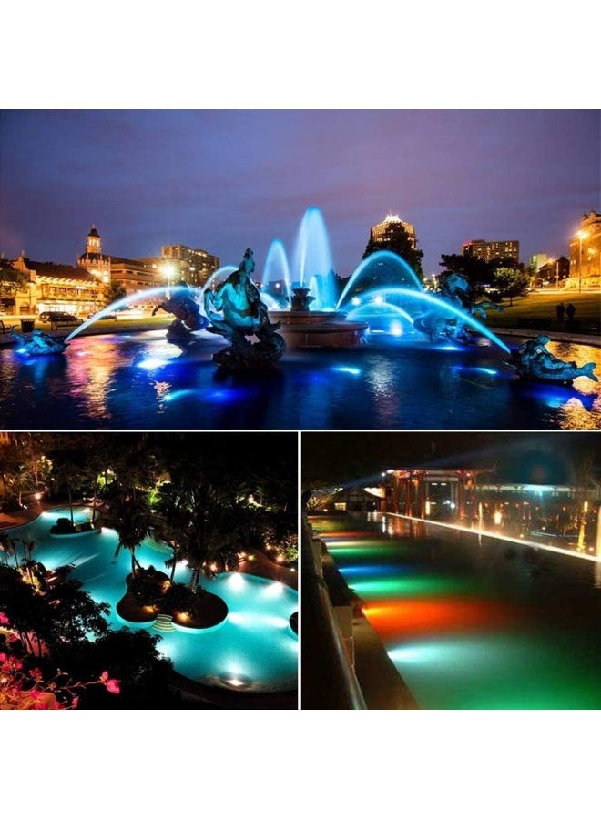 مصباح تحت الماء IP68 مقاوم للماء بجهد منخفض AC12/24 فولت من الفولاذ المقاوم للصدأ، مصابيح غاطسة للبركة، لون أزرق - Image 4