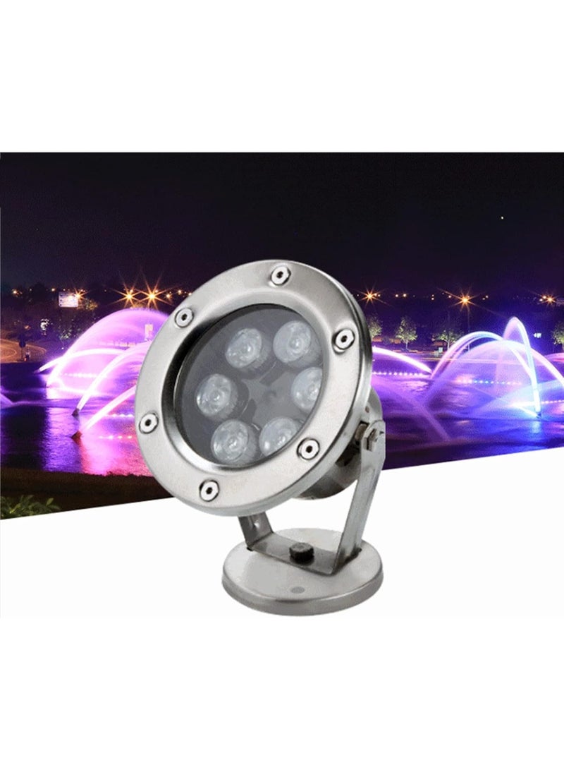 مصباح تحت الماء IP68 مقاوم للماء بجهد منخفض AC12/24 فولت من الفولاذ المقاوم للصدأ، مصابيح غاطسة للبركة، لون أزرق - Image 5