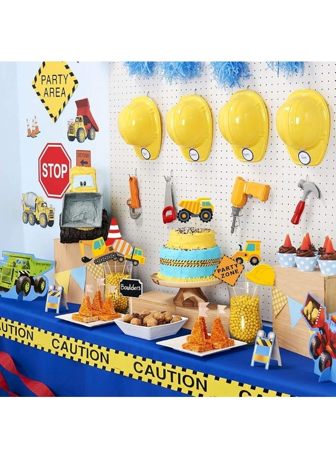 Faisichocalato 16pcs Construction Party Centerpiece Dump Truck Car Table Topper Decoration Zone Birthday Party Supplies - Image 2