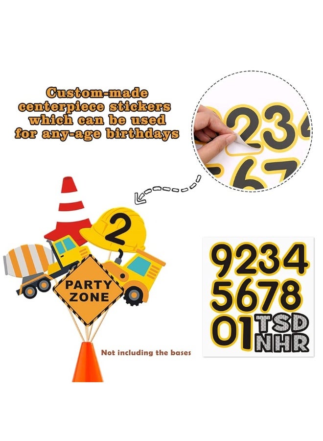 Faisichocalato 16pcs Construction Party Centerpiece Dump Truck Car Table Topper Decoration Zone Birthday Party Supplies - Image 4