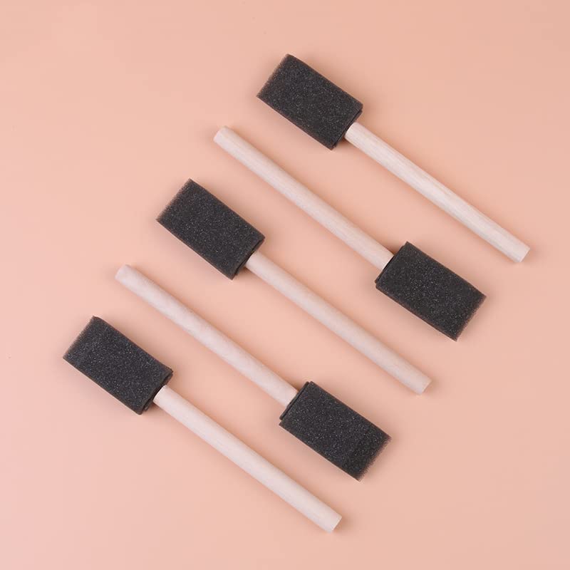 Artlicious Foam Brush Set - Pack of 50 Disposable, 1-inch Sponge Paint Brushes for Acrylic Painting, Staining, Varnishes & DIY Craft Projects - Art Supplies - Image 3