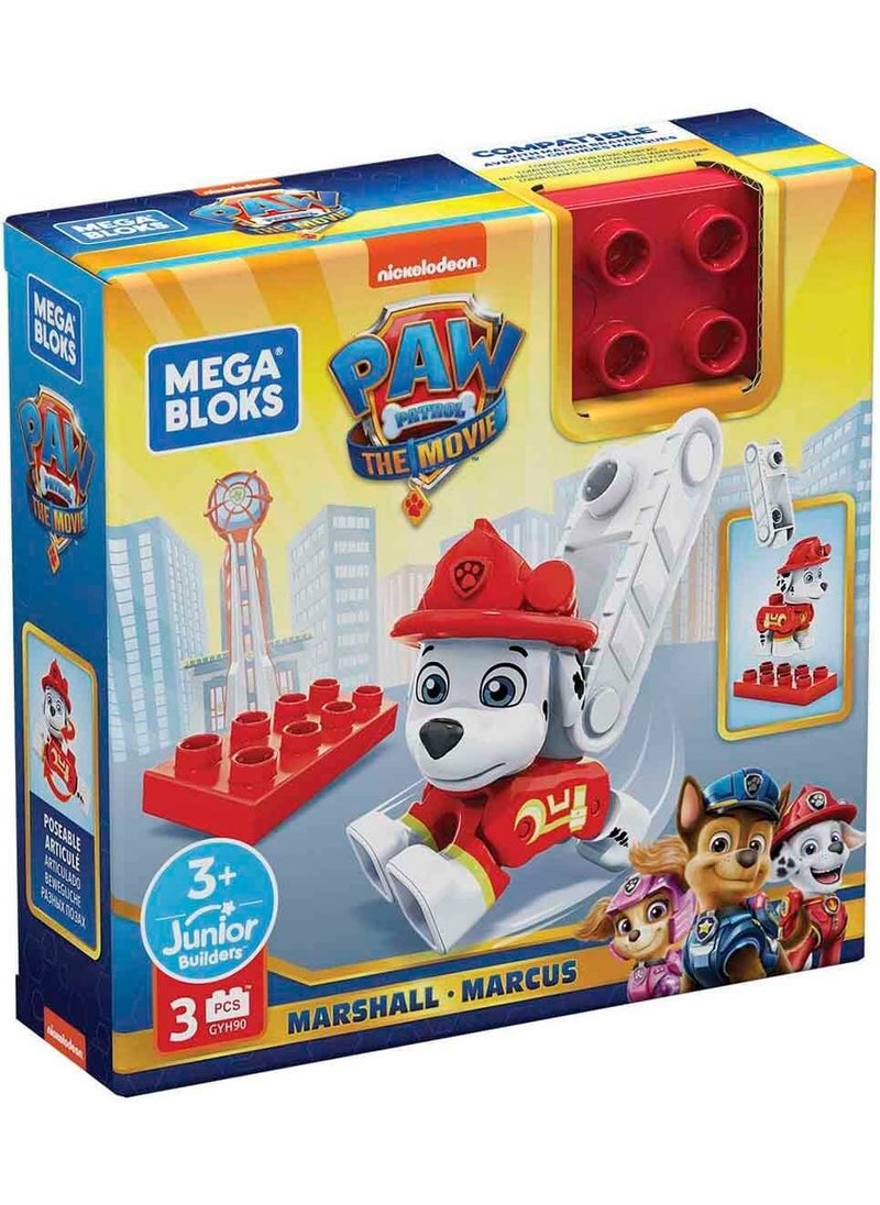 Mega Bloks Paw Patrol Character Figures GYH89 - Marshall - The Movie  - Image 4