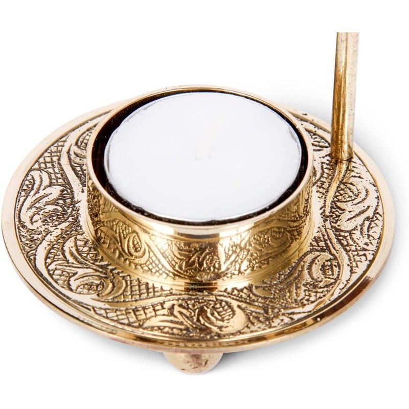 Brass Incense Burner Candle Heated - Image 5