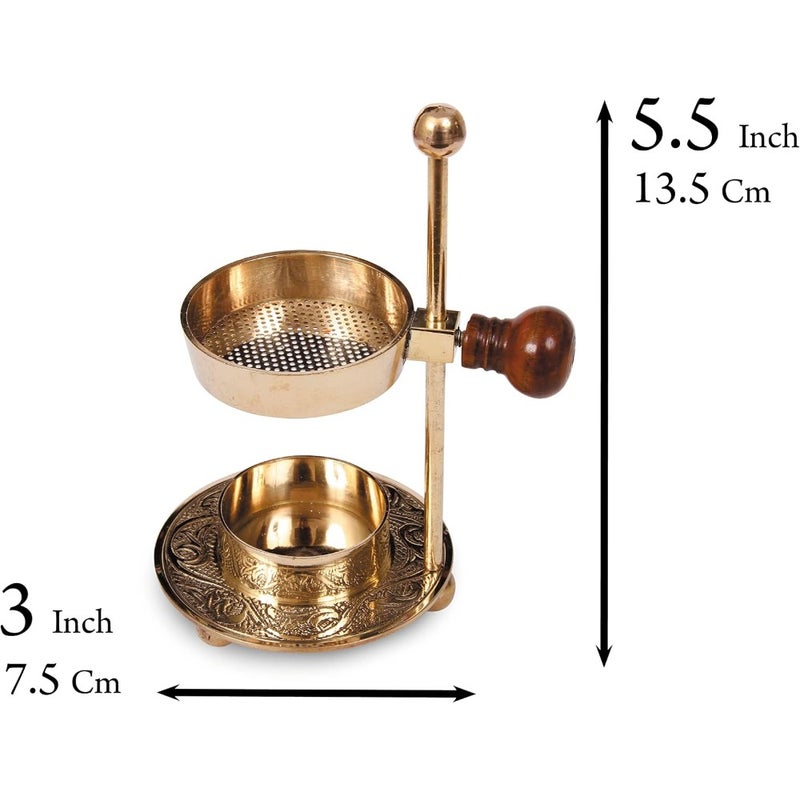 Brass Incense Burner Candle Heated - Image 3