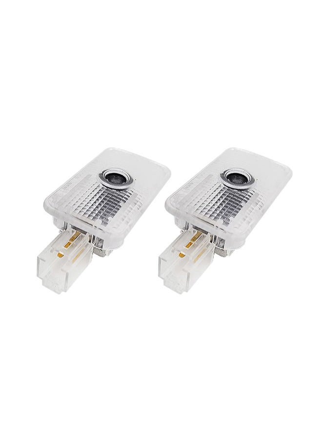 uunonaha 2 pcs Non-Fading LED Car Door Logo Lights Courtesy Projector Laser Welcome Light Ghost Shadow Forester Accessories Puddle lamp Compatible with Forester (Forester Blue) - Image 5