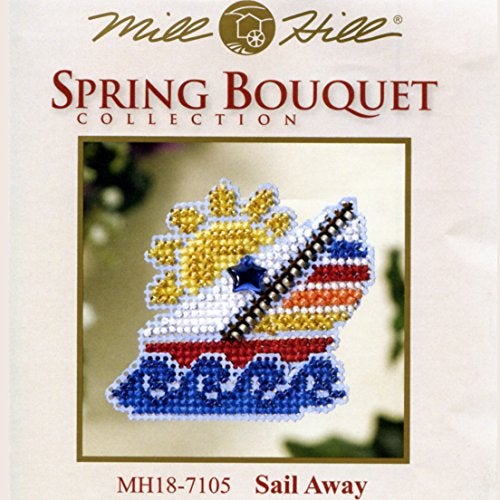 Mill Hill Sail Away Beaded Counted Cross Stitch Ornament Kit Mill Hill 2007 Spring Bouquet MH18-7105 - Image 2