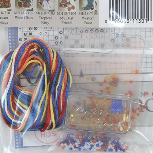 Mill Hill Sail Away Beaded Counted Cross Stitch Ornament Kit Mill Hill 2007 Spring Bouquet MH18-7105 - Image 3