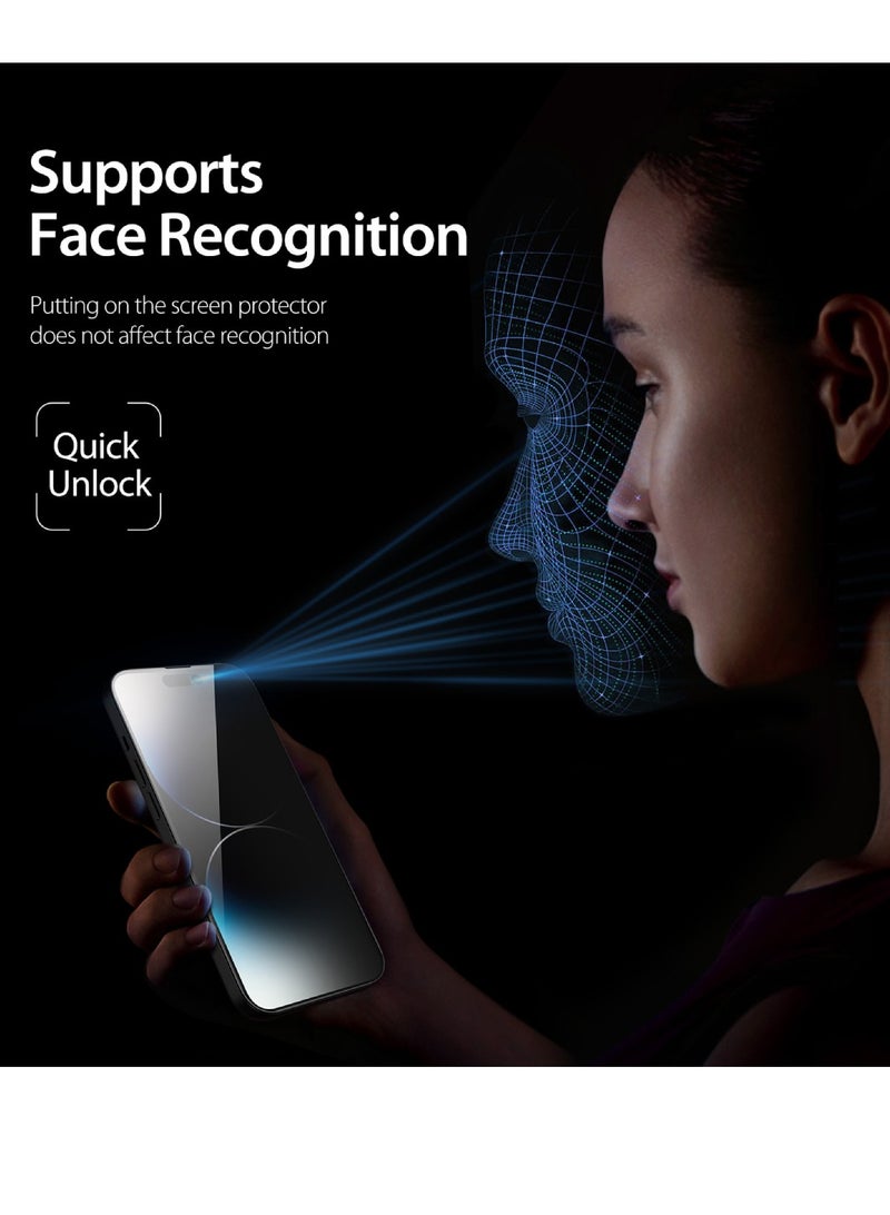 Digi Core واقي شاشة للخصوصية لهاتف iPhone 14 Pro Max مقاس 6.7 بوصة من الزجاج المقسى المقاوم للتجسس لهاتف Apple iPhone 14 Pro Max - Image 4