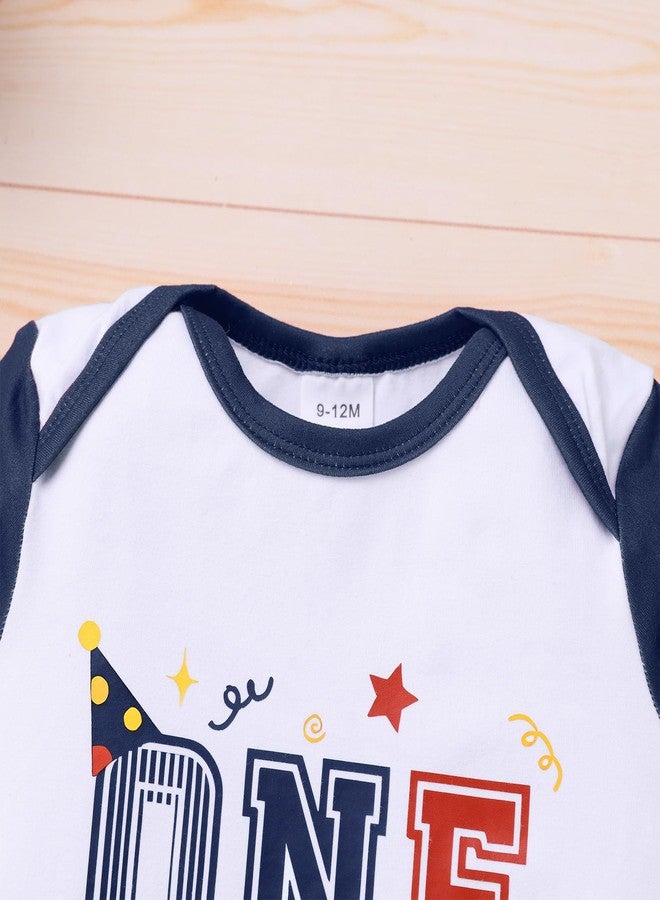 IKADEX Baby First Birthday Outfit Boy 9 12 18 Months Long Sleeve Baseball Romper and Pants Sets Newborn Fall Cake Smash Clothes - Image 4