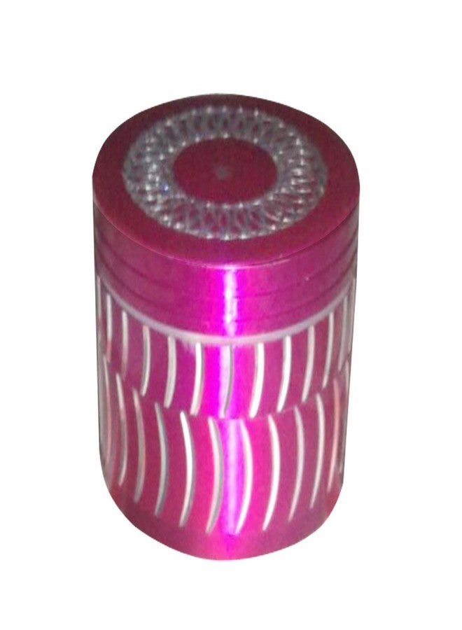True Handmade Standard Aluminium Herb Grinder(4 Part, 50mm, Diamondcut-Pink)