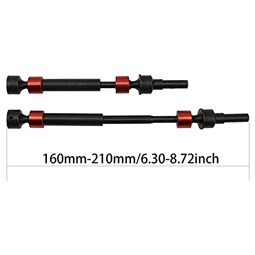 Vgoohobby 6Pcs Vgoohobby Hard Steel Front Rear CVD Drive Shaft Transmission Axle Upgrade Parts Compatible with Traxxas E-Revo 2.0 VXL 86086-4 1/10 RC Car (Blue) - Image 5
