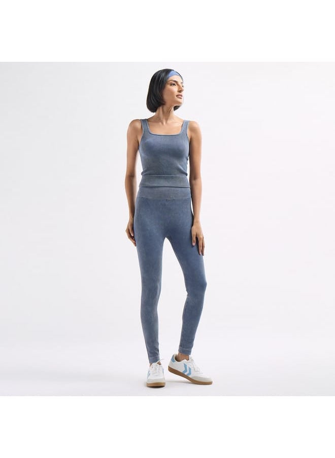 FAV Ribbed Cropped Tank Top with Square Neck  - Image 2