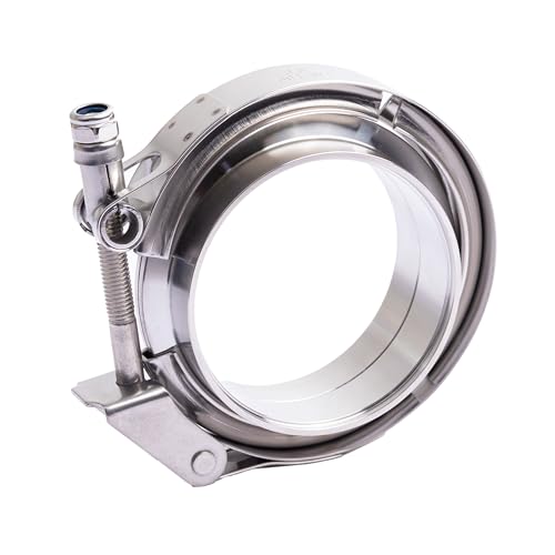 TEXALAN(R) V-Band Clamp with Flanges Stainless Steel 304 Quick Release Kit for Exhaust Pipes 3" - Image 4