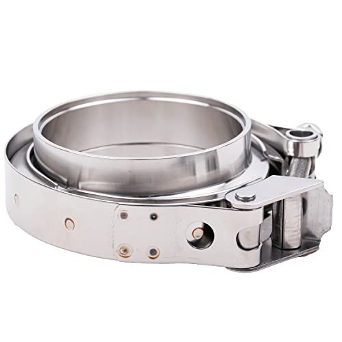 TEXALAN(R) V-Band Clamp with Flanges Stainless Steel 304 Quick Release Kit for Exhaust Pipes 3" - Image 5