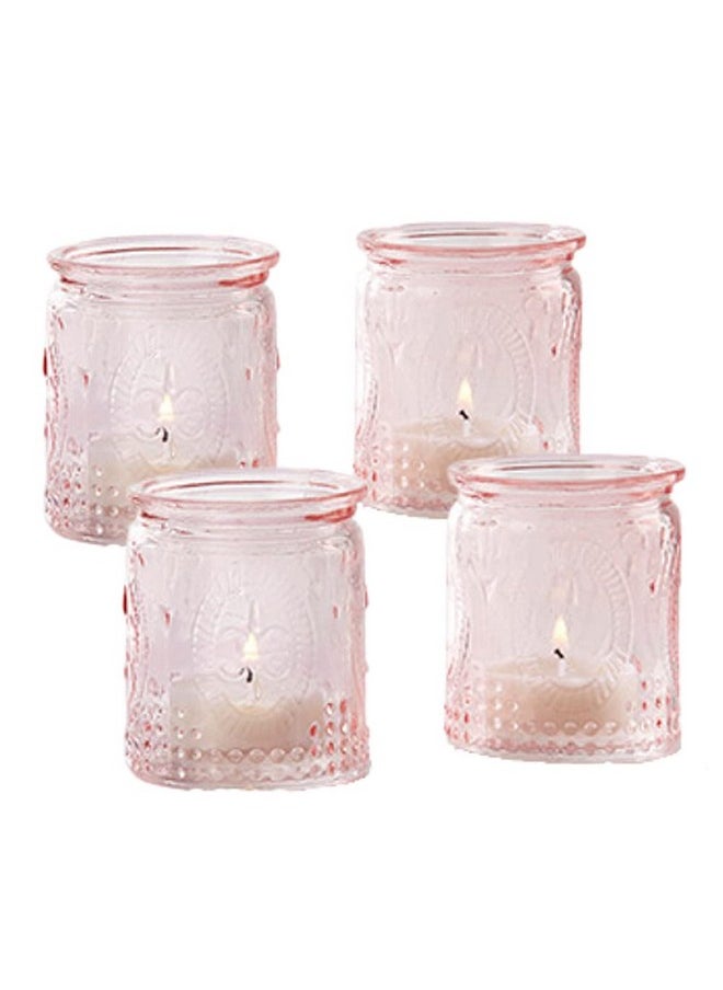 Kate Aspen Vintage Glass Tea Light Holder (Set of 4), Pink - pzsku/Z0AFC8A59E6783F9FF11AZ/45/_/1740982671/56e4774b-90de-4f38-a86b-e02b5434867e