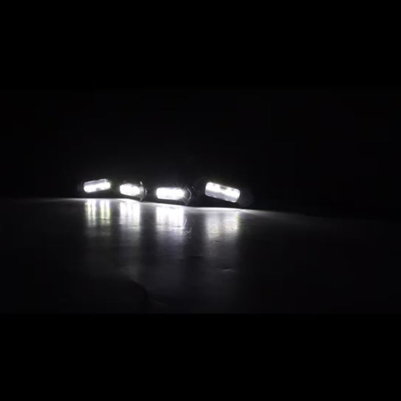 LED Grille Light 12V 4 Pcs Premium ABS Waterproof Shell - Bright Non-Dazzling White Light for Car Decoration Outdoor Use - Image 4