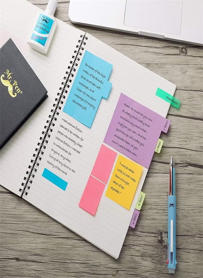 Generic Sticky Notes Set, Post Self-Stick Notes Pads for Journaling Notebook Planner Study,  Planner Sticky Note Dividers Tabs, Book Notes，Office Supplies College Essentials Back to School Supplies for High School Students Teen Girl Gifts Preppy Stuff（410pcs）  - Image 4
