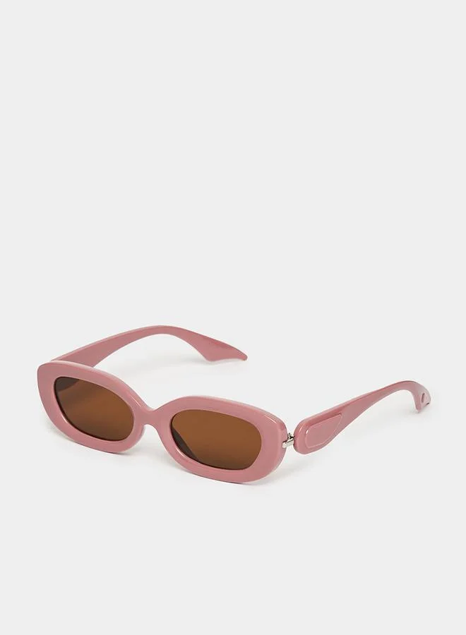 Styli Tinted Oval Sunglasses