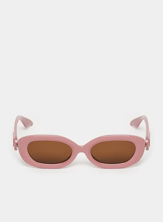 Styli Tinted Oval Sunglasses