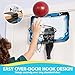 SYNCFUN Mini Basketball Hoop Over The Door LED Indoor Basketball Hoop for Kids with Scoreboard 4 Balls Basket Ball Game Toys Gifts for Boys Ages 3 and UPBlue - Image 4