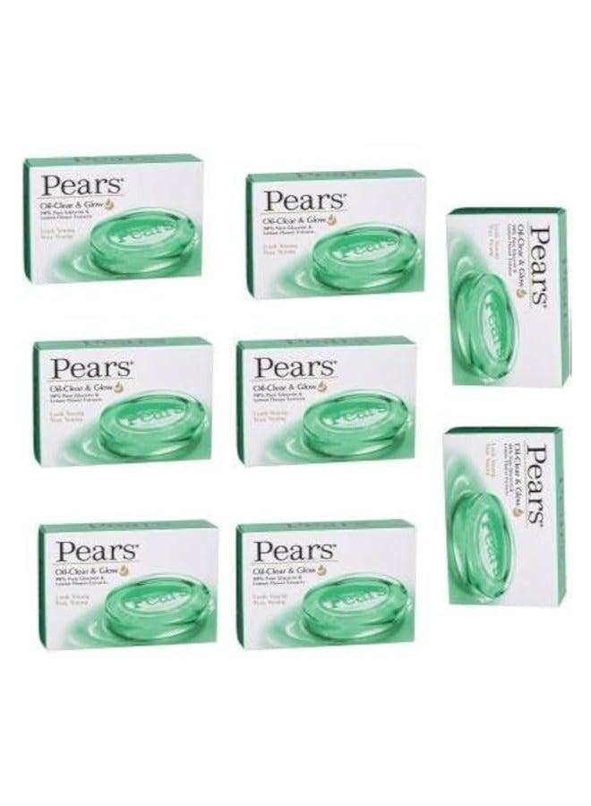 صابون بيرز بالزيت كلير آند جلو الأخضر 125 جم (كرتونة 12 قطعة)