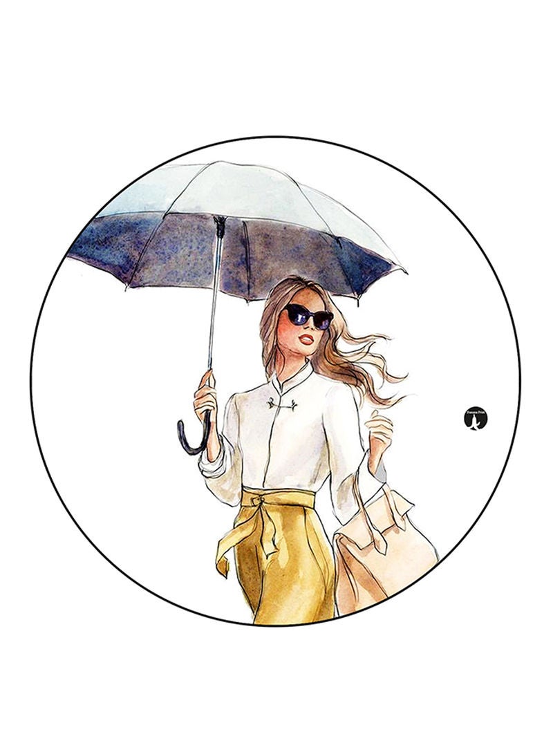 RKN A Woman Printed Mouse Pad Multicolour