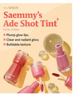 THESAEM Saemmy's Ade Shot Tint - Korean Lip Titnt, Water Gel Lip Stain with Plump Glowy Moisturizing Finish, Buildable Radiant Gloss, Long-Lasting Comfort, 0.1 fl.oz. (06 Apple Cinnamon) - pzsku/Z0AFCDF5F303A1380B752Z/45/_/1733319435/b0403a65-18f4-47ff-8e7f-c5476f69c343