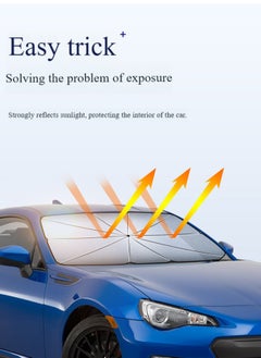 Pretocter Car Shade, Windshield Awning,Umbrella Shaped Car Sun Visor  - Image 2