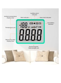 Generic EMF Meter, Electromagnetic Radiation Detector, with Digital LCD EMF Detector and Indicator Lights, Ghost Hunting Equipment Radiation Detector, for Inspections Home, Office, Outdoor  - Image 2