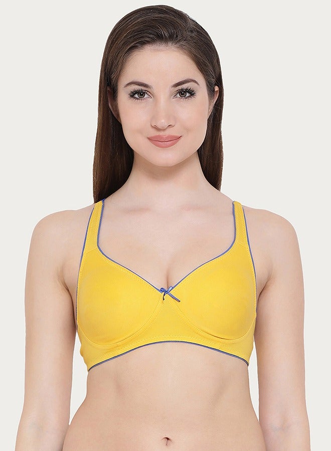 Clovia Pack of 3 Non-Wired Non-Padded Everyday Bra With Demi Cups - Cotton - Image 4