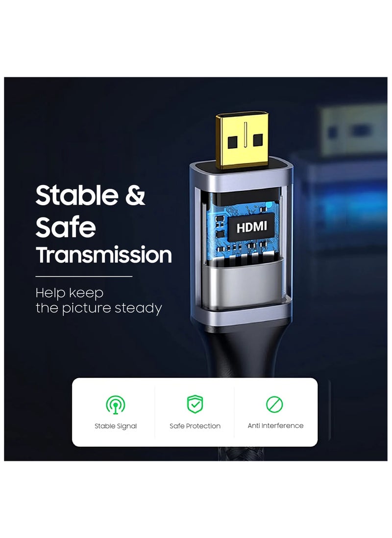 MOWSIL 4K HDMI Cable 2.0 1Mtr, 4K@60Hz HDMI High-Speed HDMI to HDMI Video Ultra HD 4K HDMI Braided Compatible with MacBook Pro TV Switch Xbox PS5 PC Laptop  - Image 2