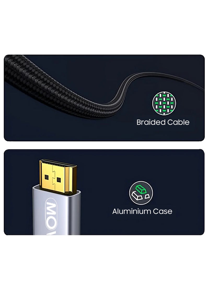 MOWSIL 4K HDMI Cable 2.0 1Mtr, 4K@60Hz HDMI High-Speed HDMI to HDMI Video Ultra HD 4K HDMI Braided Compatible with MacBook Pro TV Switch Xbox PS5 PC Laptop  - Image 3