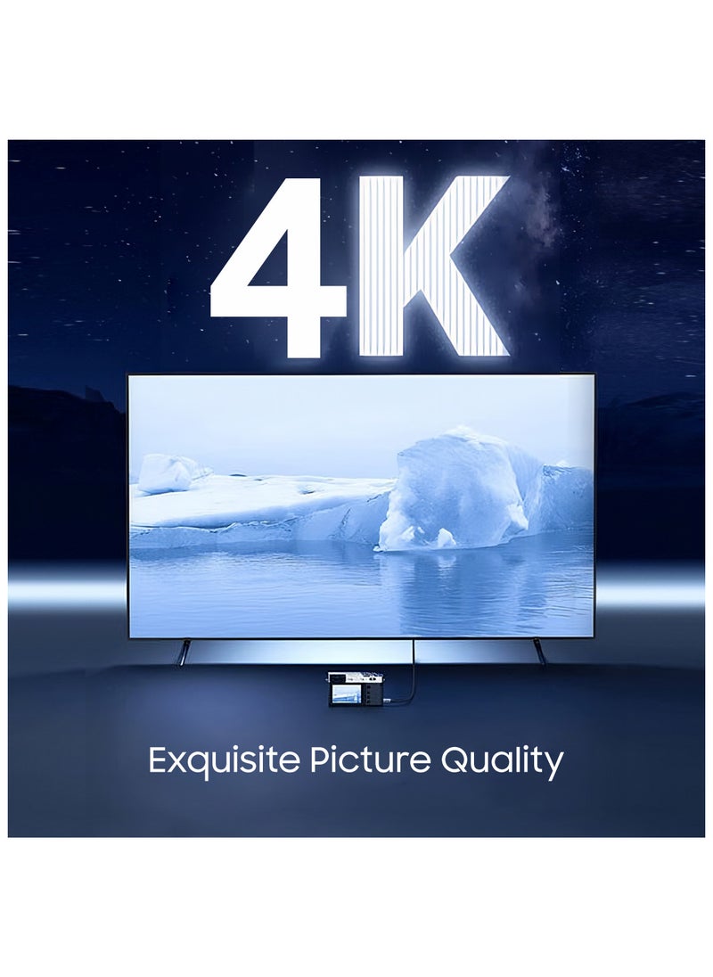 MOWSIL 4K HDMI Cable 2.0 1Mtr, 4K@60Hz HDMI High-Speed HDMI to HDMI Video Ultra HD 4K HDMI Braided Compatible with MacBook Pro TV Switch Xbox PS5 PC Laptop  - Image 4