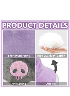 Y&D Kuromi Plush Toy 8 inch Kawaii Plush Doll Cute Cartoon Sleep Plush Toys Anime Stuffed Soft Plushies Gifts for Children Adults and Anime Fans Purple  - Image 2