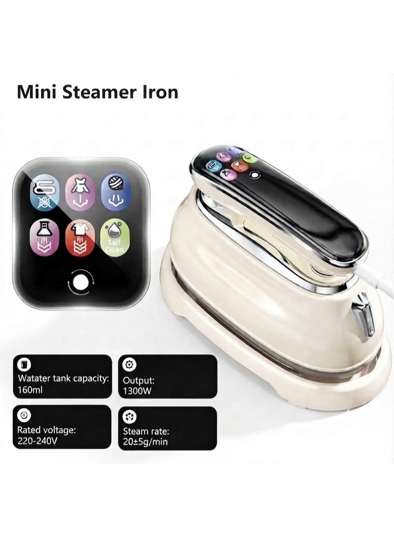 1200W Portable Mini Steamer Iron with Rotating Handle - Image 2