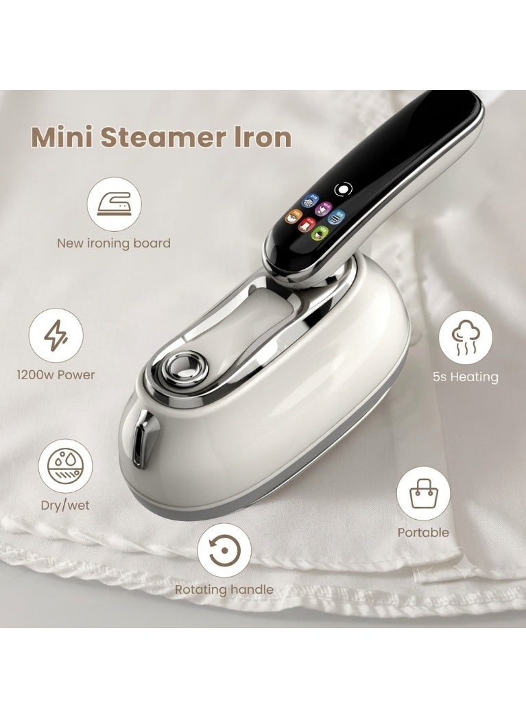 1200W Portable Mini Steamer Iron with Rotating Handle - Image 4