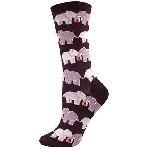 Socksmith Elephant Love Socks Black Size 9-11, 1 EA - Image 1