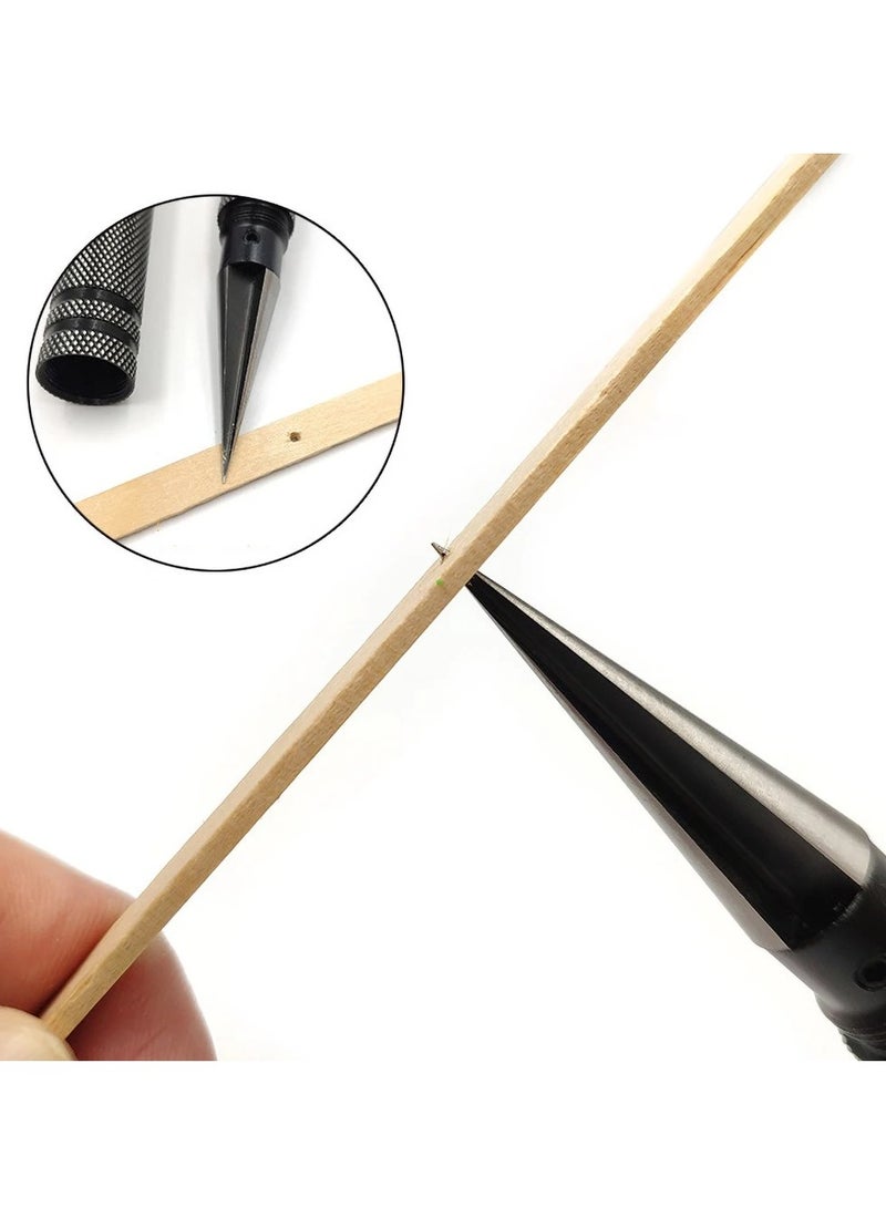 Professional Drill Tool, Hardness Clay Pottery Punch, Aluminum Alloy Expanding Hole Puncher Opener, DIY Hand-made Woodworking Hole Punch Expand Tool, (1pc, Black)  - Image 2