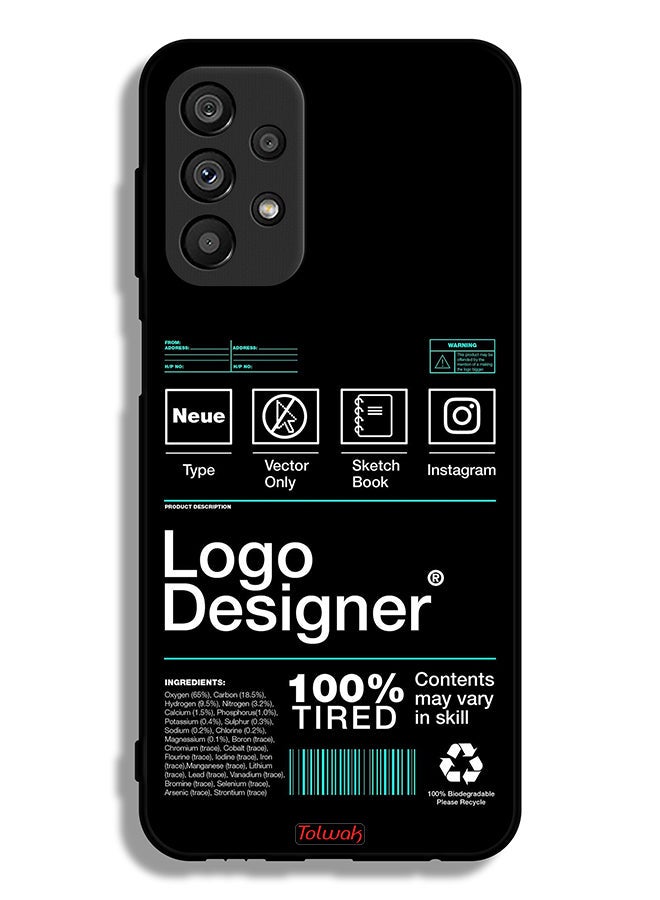 Tolwak Samsung Galaxy A23 5G Protective Case Cover Logo Designer Sticker - Image 1
