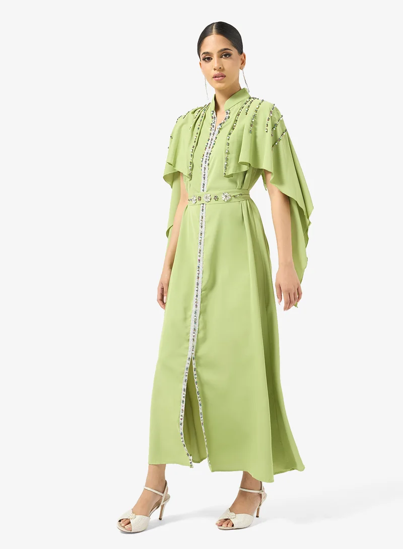 Khizana  Embellished Cape Styled Dress for Women | Best Price UAE