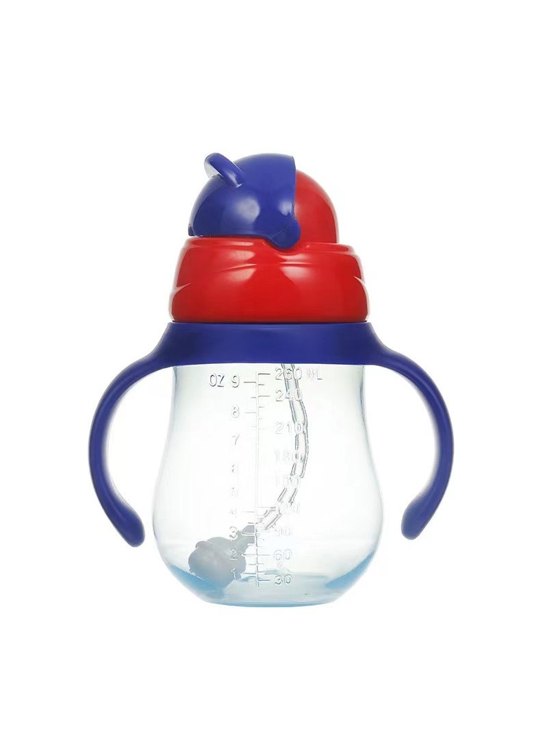 Goolsky Weighted Straw Cups For Toddlers Spill Proof, Sippy Cup with Handles for Boy, Water Bottle for Baby 12 Months  - Image 1