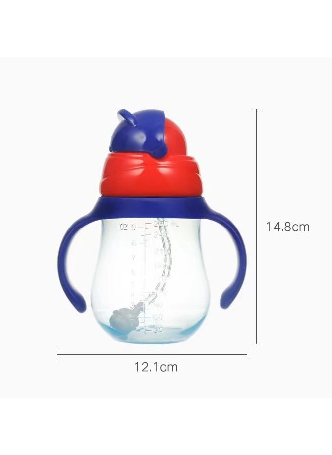 Goolsky Weighted Straw Cups For Toddlers Spill Proof, Sippy Cup with Handles for Boy, Water Bottle for Baby 12 Months  - Image 3