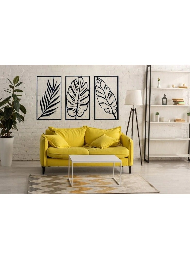Home Gallery Tropical Metal Leaves - Set of 3 Each 75x40 - Image 2