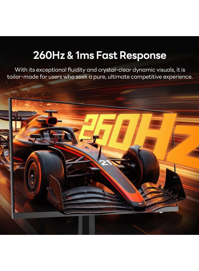 KOORUI 27 inch 1440p Gaming Monitor 2K QHD (2560x1440) 260Hz(Support 240hz) Refresh Rate,Fast IPS, 1ms,3-Sided Frameless,Adaptive Sync, VESA, Support DP & HDMI G2721X - Image 5