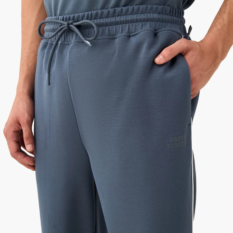Kappa Kappa Printed Track Pants with Drawstring Closure and Pockets