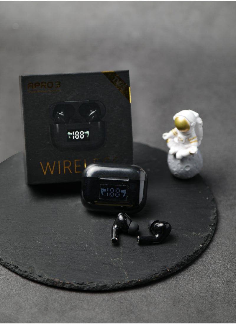 Generic - True Wireless Bluetooth Earbuds Long Battery Life Digital Display High-end Sports Black for IPhone Android - Image 1